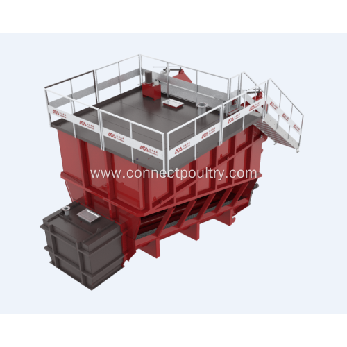 Rendering equipment of raw material silo